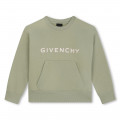 Sudadera de muletón y bolsillo GIVENCHY para NIÑA