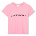 Camiseta algodón y manga corta GIVENCHY para NIÑA