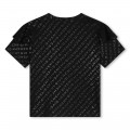 T-shirt met print en ruches GIVENCHY Voor