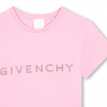 T-shirt en coton avec strass GIVENCHY pour FILLE