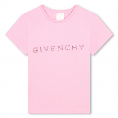 T-shirt in cotone con strass GIVENCHY Per BAMBINA