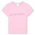 T-shirt in cotone con strass GIVENCHY Per BAMBINA