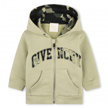 Hooded fleece cardigan GIVENCHY for BOY