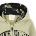 Hooded fleece cardigan GIVENCHY for BOY