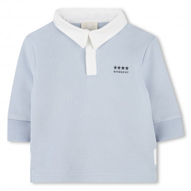 Long-sleeved fleece polo GIVENCHY for BOY