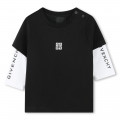 T-shirt de algodão 2 em 1 GIVENCHY para RAPAZ