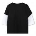 T-shirt de algodão 2 em 1 GIVENCHY para RAPAZ