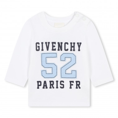 T-shirt coton manches longues GIVENCHY pour GARCON