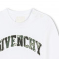 Katoenen T-shirt lange mouwen GIVENCHY Voor