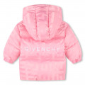 Hooded puffer jacket GIVENCHY for GIRL