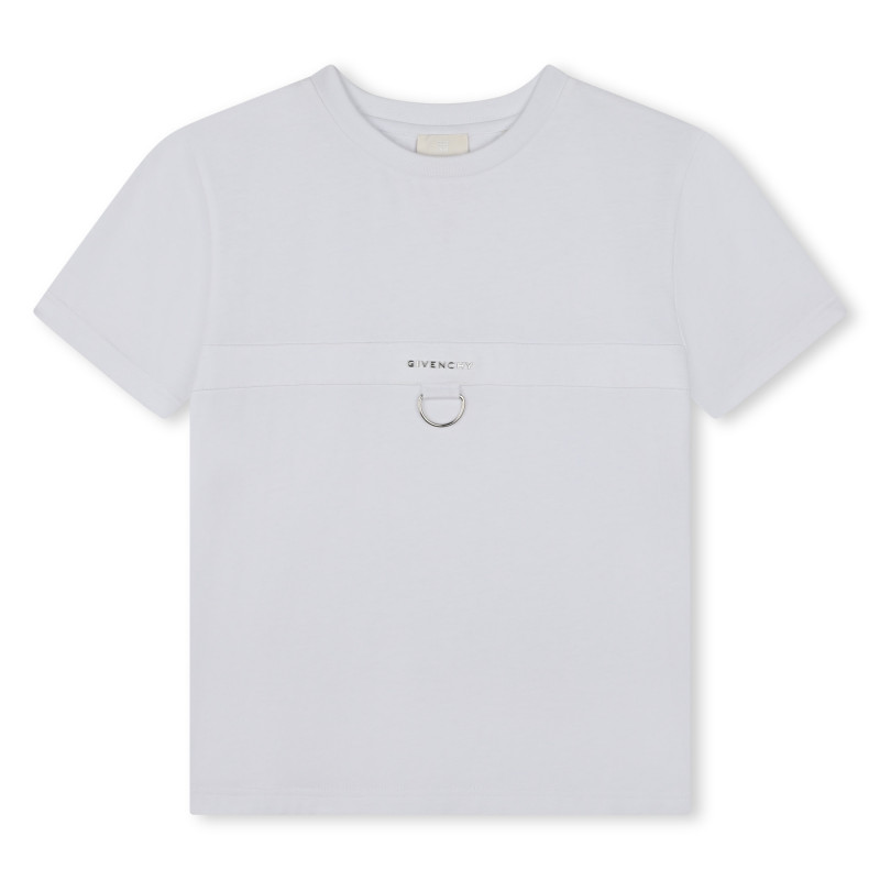 GIVENCHY Short sleeved T shirt boy white Kids around