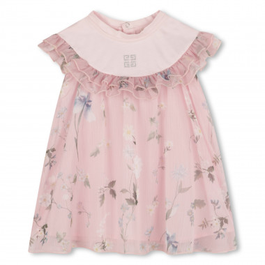 Vestido bimaterial a presión GIVENCHY para NIÑA