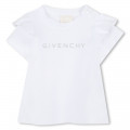 Frilled sleeve T-shirt GIVENCHY for GIRL