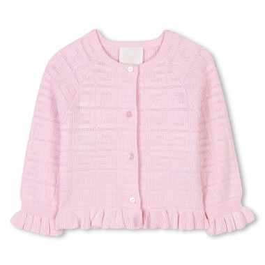 Cardigan boutonné en tricot GIVENCHY pour FILLE