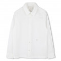 Block-colour poplin shirt GIVENCHY for BOY