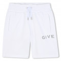 Fleece shorts with print GIVENCHY for BOY