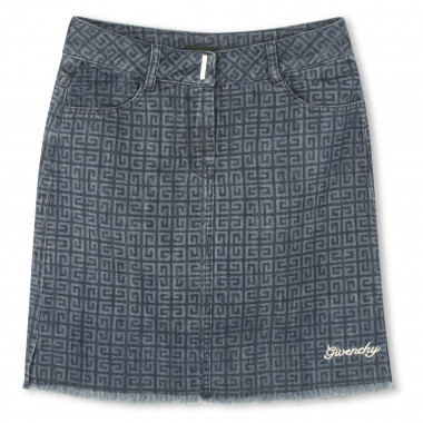 Jupe en jean imprimée GIVENCHY pour FILLE