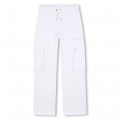 Fleece trousers with diamantés GIVENCHY for GIRL