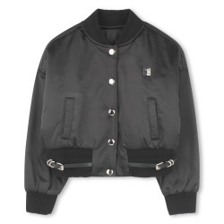 Blouson pressionné en satin