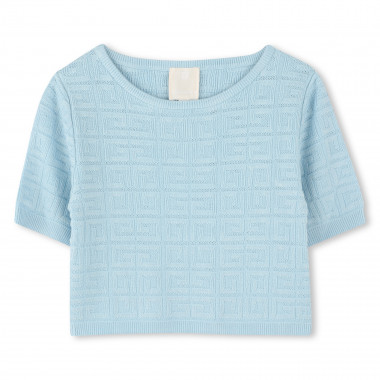 Pull manches courtes motif 4G GIVENCHY pour FILLE