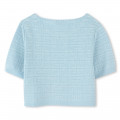 Pull manches courtes motif 4G GIVENCHY pour FILLE
