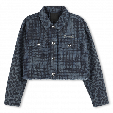 Veste en jean pressionnée GIVENCHY pour FILLE