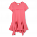 Dress with asymmetric frill GIVENCHY for GIRL