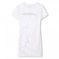Dress with flower-effect frill GIVENCHY for GIRL