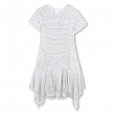 Robe en maille ajourée avec strass GIVENCHY pour FILLE
