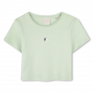 T-shirt uni avec broderie GIVENCHY pour FILLE