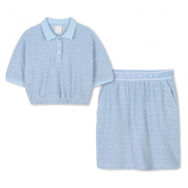 Polo et jupe en jacquard GIVENCHY pour FILLE