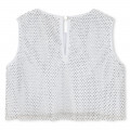 Mesh blouse with diamantés GIVENCHY for GIRL