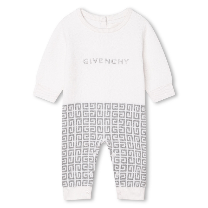 GIVENCHY Jumpsuit van tricot baby wit Kids around
