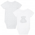 Set of 2 cotton onesies GIVENCHY for UNISEX