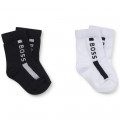 Two-pack of socks with logo BOSS for BOY