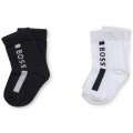 Two-pack of socks with logo BOSS for BOY