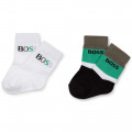 Two-pack of multicoloured socks BOSS for BOY