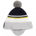 Ear muff hat with pompom BOSS for BOY