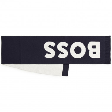 Knitted cotton scarf BOSS for BOY