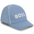 Gorra de algodón con el logo BOSS para NIÑO