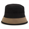 Two-toned cotton bucket hat BOSS for BOY