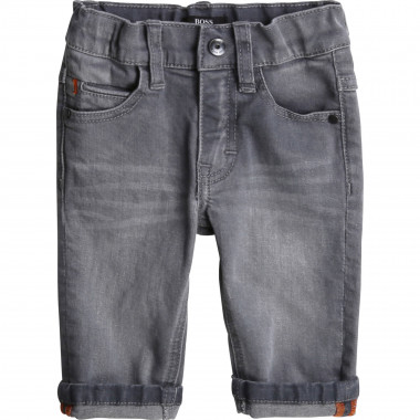 Jeans in denim di cotone elasticizzato BOSS Per RAGAZZO