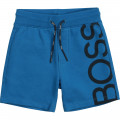 Fleece Bermuda jogging shorts BOSS for BOY