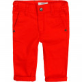 Cotton twill chinos BOSS for BOY