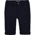 Cotton serge trousers BOSS for BOY