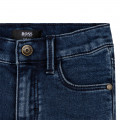 Rechte jeans met fleece-effect BOSS Voor