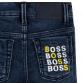 Rechte jeans met fleece-effect BOSS Voor