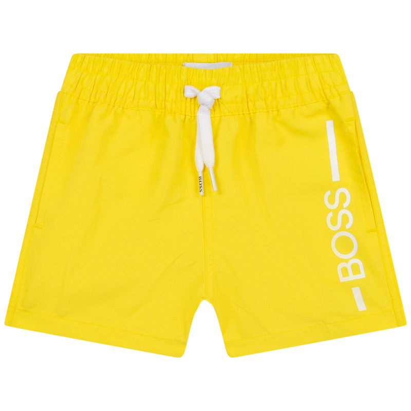 BOSS Bathing suit with logo baby yellow - | Kids around