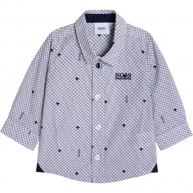 Printed cotton shirt BOSS for BOY