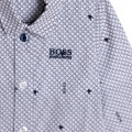 Camicia in cotone con stampa BOSS Per RAGAZZO